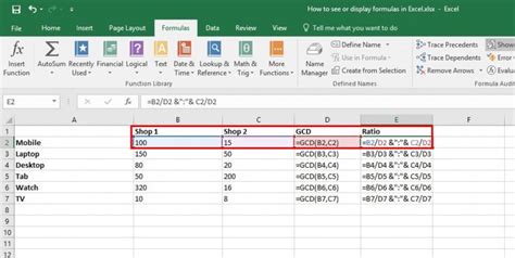 excel show results not formula